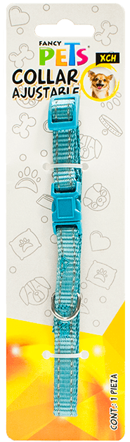 Collar Nylon Bandas Reflejantes Extra Chico