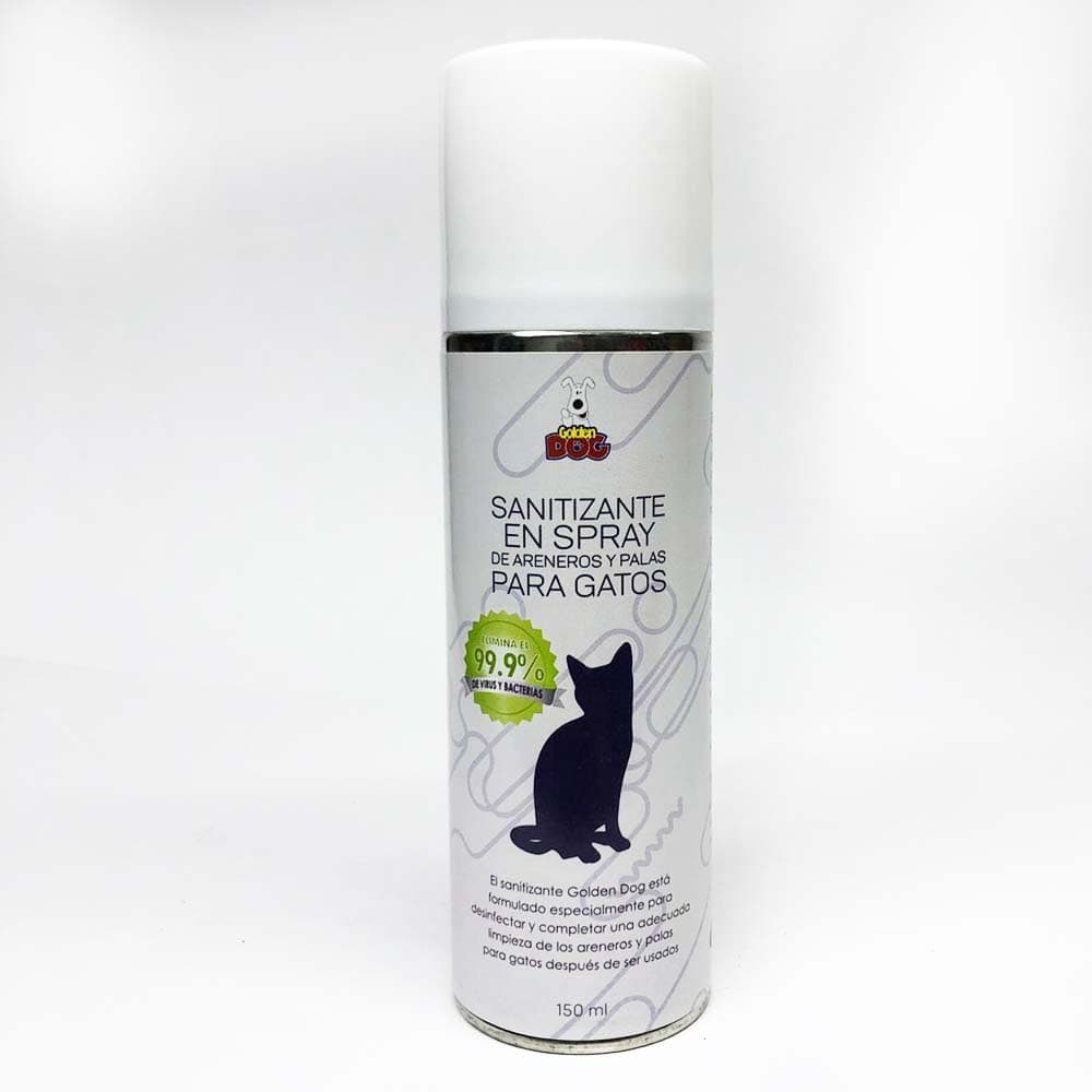 Sanitizante En Spray de Areneros y Palas para Gato 150ml Golden Dog