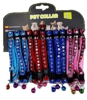 Collar Naylon C/lentejuelas
