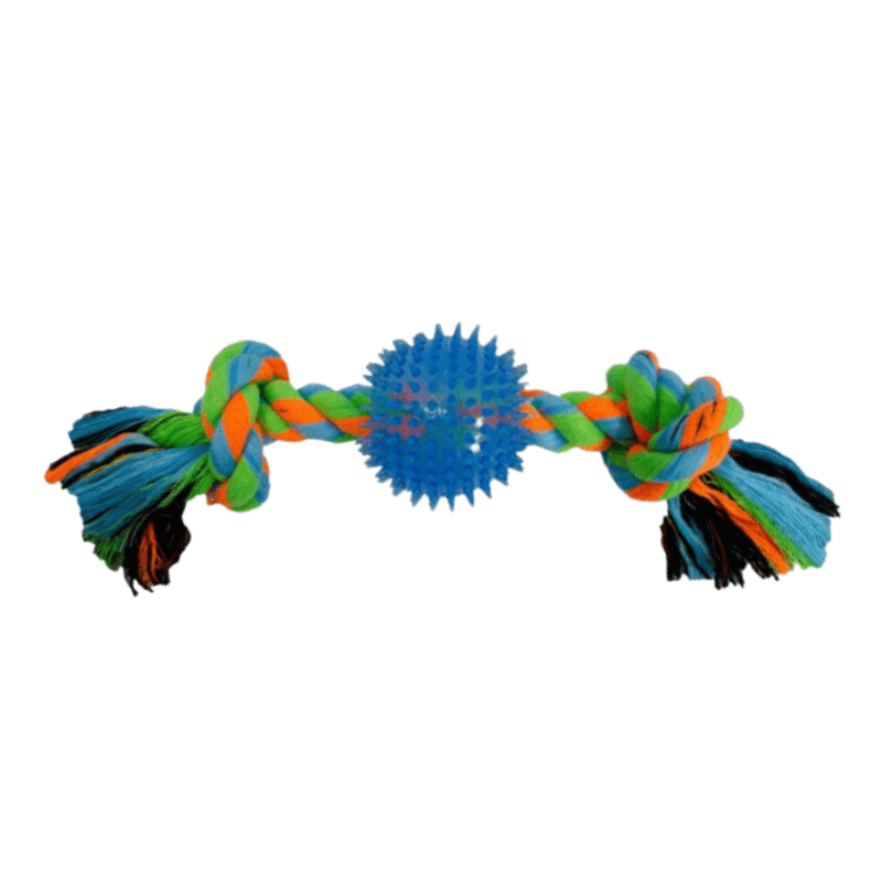 Juguete Rompy Chums Hueso Hilo C/pelota Picos 8"