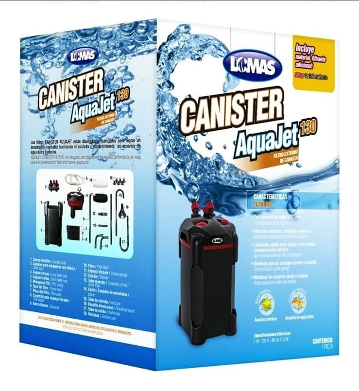 Filtro Externo Canister Aquajet 130Lts
