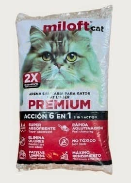Arena para Gato Premium 2x Miloft Cat 5Kgs