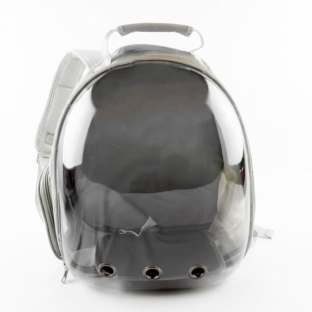 Mochil Transparente P/mascotas Gris